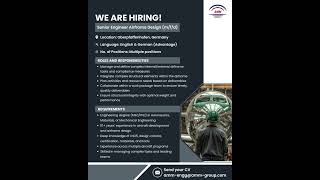 We’re #Hiring || Position: Senior Engineer Airframe Design (m/f/d)