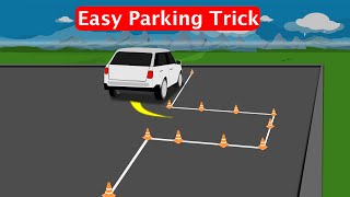 Reverse Parking with Cones //Reverse Park Step by Step