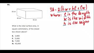 How to Solve Problem  96 | SHSAT 2024 - 2025 | NYC Specialized High Schools Admissions Test