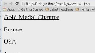 JavaScript While Loop 01, array iteration