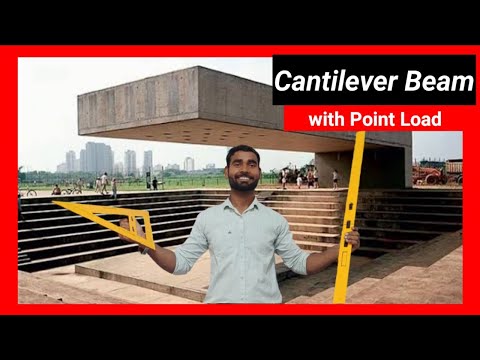 Cantilever Beam with Point Load | बाहुधारन बिंदु भार के साथ | Cantilever Numerical😎