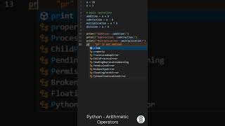 ASMR Programming - Python - 6 - Arithmetic Operators - #asmr #coding #codeharmony #python #tutorial