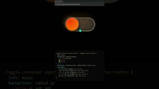 CSS Toggle Button Animation | On/Off Switch in HTML & CSS #coding #htmlcss