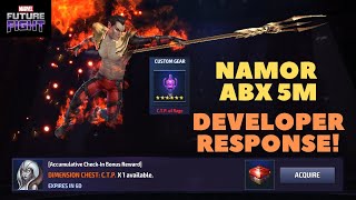 DEVELOPER Response! CTP Dimension CHEST & NAMOR (Phoenix Five) ABX 5M [Rage] - Marvel Future Fight
