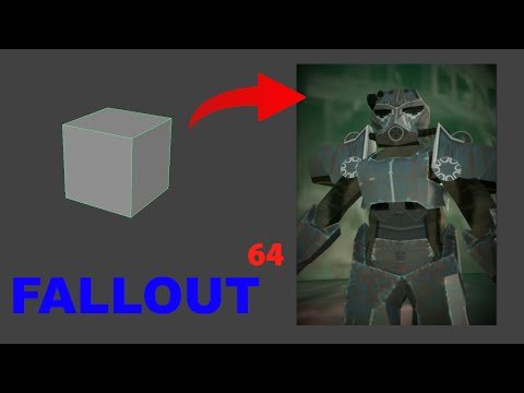 Making retro Fallout power armour in under 5 minutes - PSX - N64 style