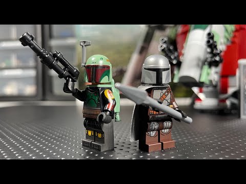LEGO Star Wars set 75312 BOBA FETT's Starship Slave 1 TIME LAPSE Build!!