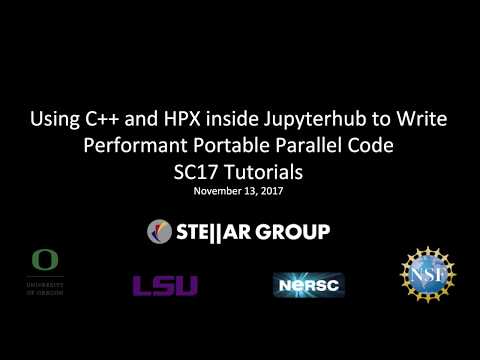 HPX SC17 Tutorial Promotion