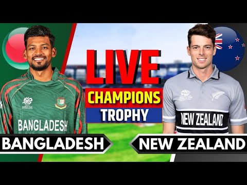 🔴Live: NZ vs BAN, 6th ODI | Live Scores & Commentary | New Zealand vs Bangladesh | Champions Trophy