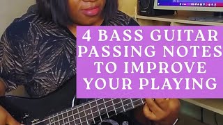 4 Bass guitar passing notes to improve your playing