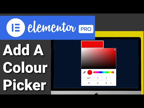 How To Add A Colour Picker To Your Elementor Website Page No Plugins