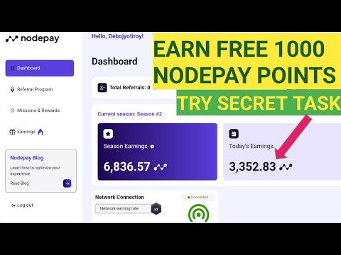 Nodepay New Task Complete Secret | Earn1000 Point Free | Nodepay New Update .