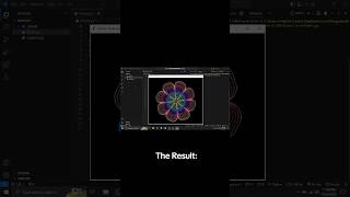 Created a flower using turtle library #python #codingart  #coding #ytshorts