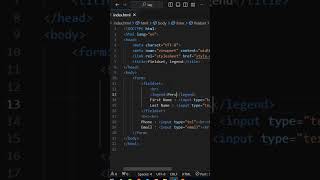 Mastering HTML Forms: Learn #fieldset & #legend  for Better Form Design!