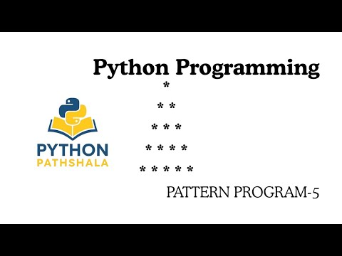 Python Pattern Printing Tutorial in Hindi | Hollow Pyramid / Star Pyramid Pattern | Python Program