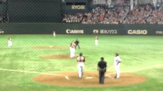 Shinnosuke Abe at-bat; Yomiuri Giants vs. Nippon-Ham Fighters 3/21/2015