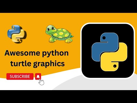 Python turtle graphics tutorial | Python Logo  Design | Turtle graphics