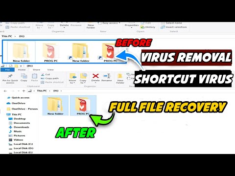 How to Fix USB Files Disappearing & Remove Shortcut Virus from USB Drive & Computer