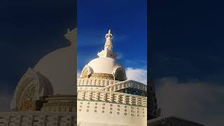 Shanti stupa ladakh #stupa #buddhism #ladakh #travel #2025#shorts #peacefulvibes #shantistupa #leh
