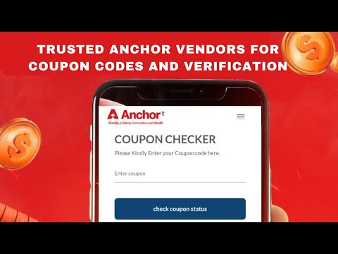 Anchor Coupon Vendors and Coupon Checker Tool