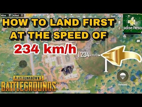 HOW TO LAND FAST IN PUBG MOBILE