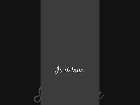 It’s not true probably