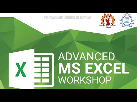 ADVANCED MS-EXCEL WORKSHOP...PART-1