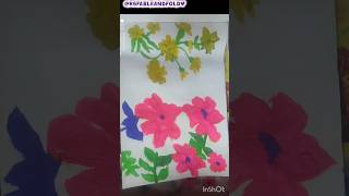 Let's draw things around us-10 🩷🪄💛 #fableandfold #art #flowers #painting #youtubeshorts
