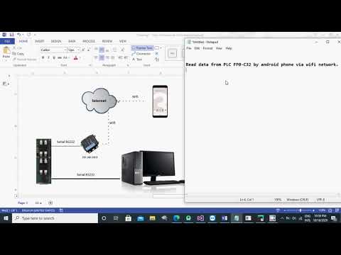 Android Phone Connect PLC FP0-C32 (MEWTOCOL PANASONIC)