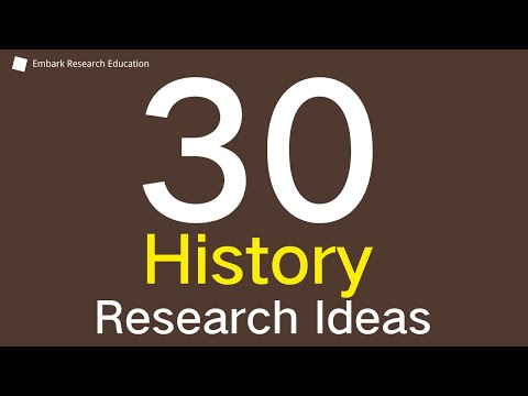 30  Historical research topics for 2024