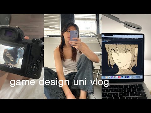 uni vlog 🧸🎮 making a game, 3d modeling homework, and snowy days at nyu