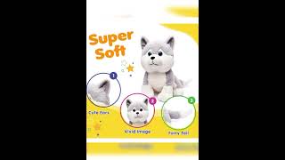Webby Plush Husky Dog Stuffed Animal Puppy Soft Toy, Adorable Gifts #toys
