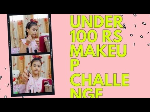 Full face of makeup using products under INR 100 challenge *IN HINDI* including Tools! | Heli ved