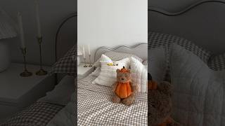 glimpses of a cozy fall morning 🧸🕯️#morningroutine #cozy #fallvibes #autumn #selfcare