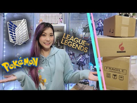 Unboxing More Figures!! | Attack on Titan, Pokemon, League of Legends