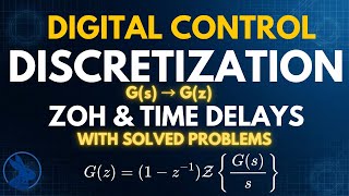 Discretization Using ZOH in Digital Control | G(s) to G(z) + Time Delays