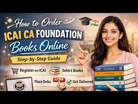 📚✨How to Order ICAI CA FoundationBooks Online-Step-by-Step Guide 2026🎓💼#CAFoundation#ICAI #CABooks📘✨