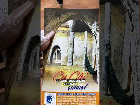 Exploring the Cu Chi tunnels in Vietnam ￼