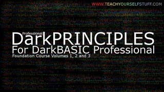 DarkBASIC Professional the IDE explained (DarkPRINCIPLES Foundation Course DVD)