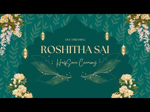 ROSHITHA SAI | HALF SAREE CEREMONY LIVE STREAMING | 26-06-2025