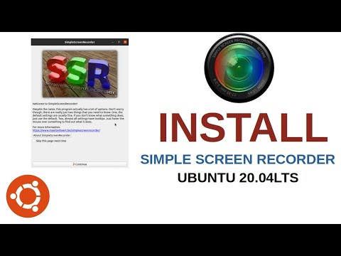 Simple Screen Recorder for Linux Ubuntu 20.04LTS
