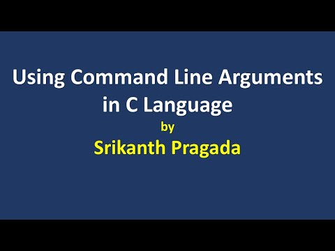 Using Command Line Arguments in C Language