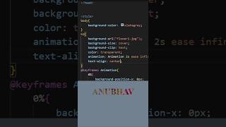 Image in Text with Animation and Effects| HTML CSS JS