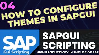04 Tutorial How to configure themes in Sap Gui 770 - Sap Gui Scripting