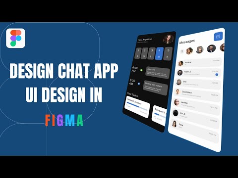 Design chat app ui design in figma