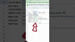 Standardize text in Google Sheets with UPPER, LOWER, and PROPER! #GoogleSheets #DataTips #CleanData