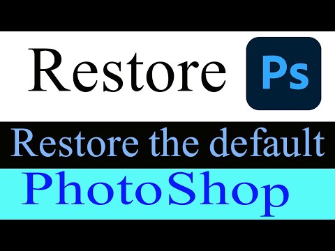 How to restore default settings Adobe PhotoShop cc   tutorial   urdu hindi