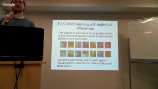 Learning to communicate to learn (N. Guttenberg & O. Witkowski)