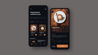 coffee UI 👨🏽‍💻 cloning dribbble designs using FLUTTER ♡