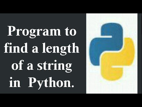 Program to find a length of a String in Python.| string based programs.