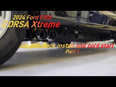 2024 Ford F150 4x4 5.0L - Corsa Xtreme cat-back exhaust installation - Part 1